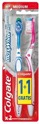 Furçë dhëmbësh Colgate Max White Medium 1+1 Falas - 1