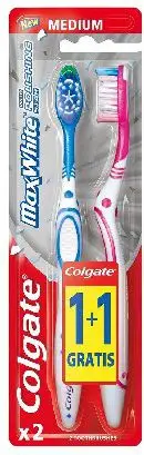 Furçë dhëmbësh Colgate Max White Medium 1+1 Falas