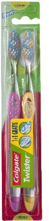 Furçë për dhëmbë Colgate DUO Twister Medium, 2 copë - 1
