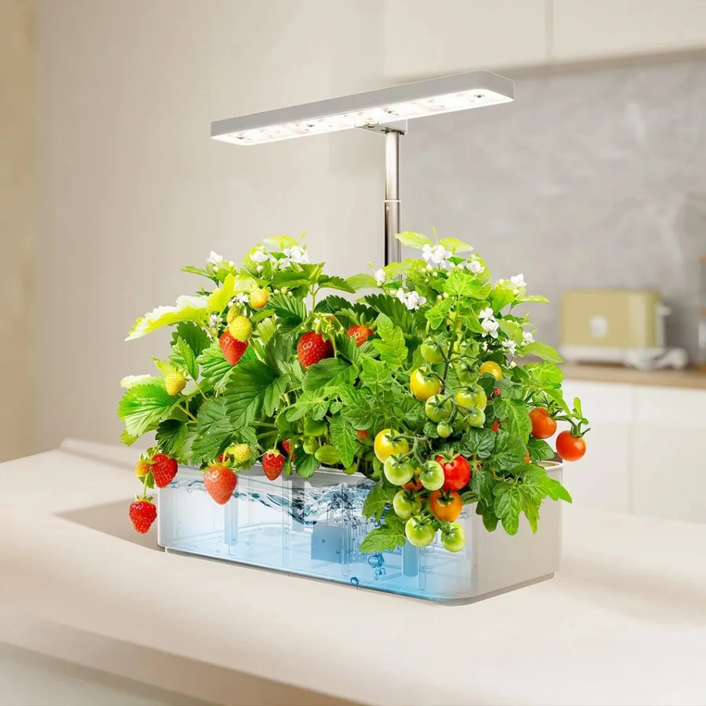 Vazo e mençur GreenBlue GB133 për rritje bimesh, 4L, 12 vende, LED, e bardhë - 8