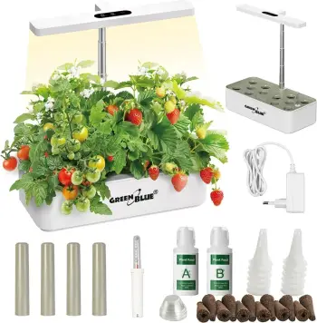 Vazo e mençur GreenBlue GB133 për rritje bimesh, 4L, 12 vende, LED, e bardhë