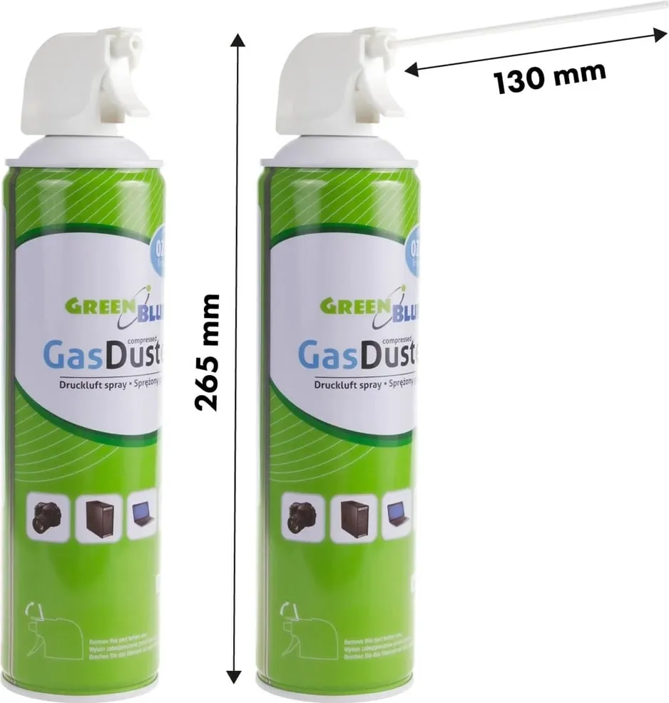 Ajër i kompresum GreenBlue GB600, 600ml, pistol spërkatës - 2