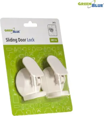 Set bllokues për derë GreenBlue, 2 copë, të bardhë