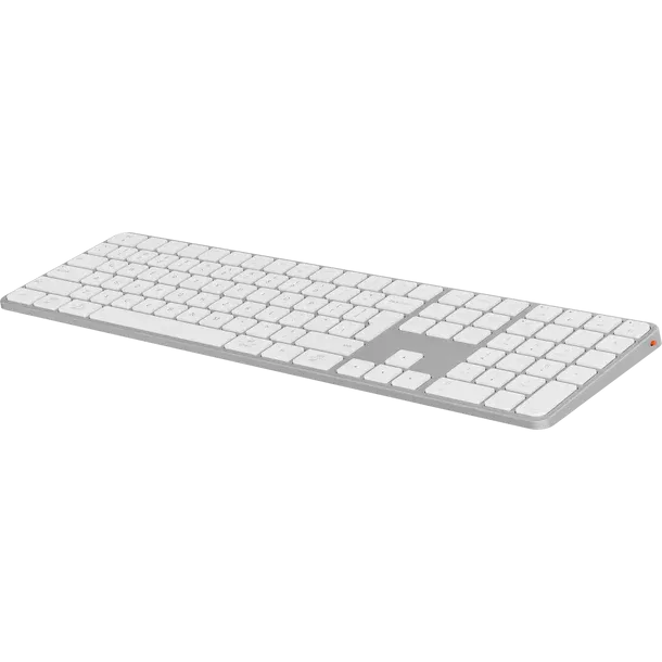 Meetion K230 – Tastierë Wireless Ultra-Hollë 109 Taste (2.4GHz + Bluetooth), e bardhe - 1