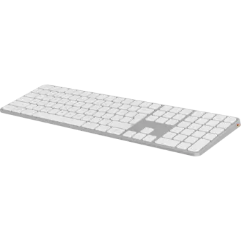 Meetion K230 – Tastierë Wireless Ultra-Hollë 109 Taste (2.4GHz + Bluetooth), e bardhe