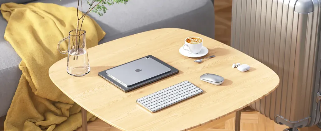Tastierë Wireless Dual-Mode Meetion C210 (2.4GHz + Bluetooth) për Mac & Windows , White - 3