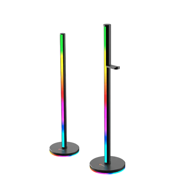 Stand Kufjesh Gaming me dritë RGB Smart Meetion BK300 - 2