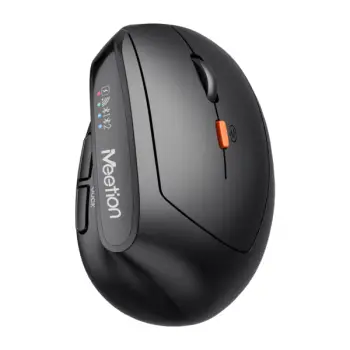 Maus pa kabllo Meetion Ergonomic BTM008 Office / USB / 2.4G + Bluetooth Dual Mode / 2400DPI / e zezë