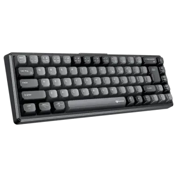 Tastierë Gaming Meetion MK12 65% Tri-Mode Mechanical / 2.4G Bluetooth / US / e zezë