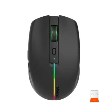 Maus pa Kabllo Meetion BTM002 Dual Mode Black / 2.4G / Bluetooth / USB Type-C / e zezë
