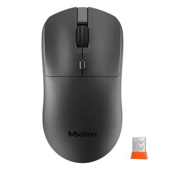 Maus pa Kabllo Meetion R546 Silent Office Black / 2.4GHz / butona 4 / 800-1200-1600 DPI / e zezë