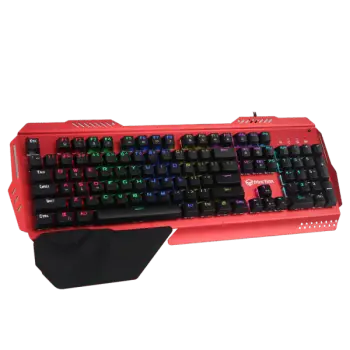 Tastierë Gaming Meetion MK20 Mechanical Metal / USB / RGB / US / e kuqe