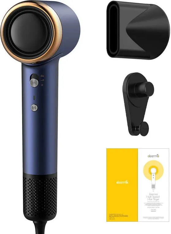 Tharëse flokësh Deerma DEM-CF50W, 1400 W, blu e errët - 8