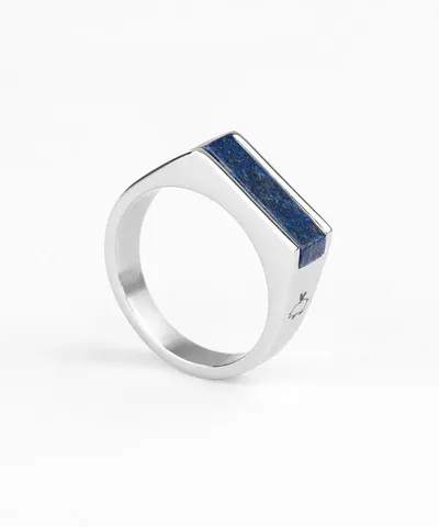 Pig & Hen SIGNET RING 7 MM - LAPIS LAZULI - 1