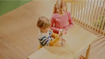 Lodër mikser dore për fëmijë Klein Bosch, me tinguj, me gotë matëse, e bardhë