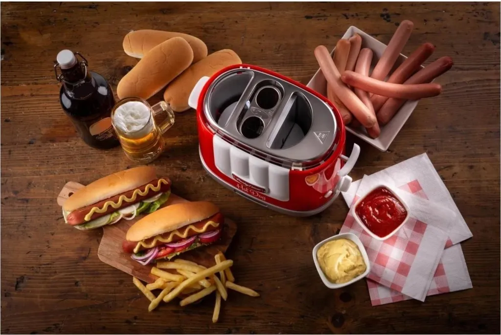 Aparat për hot dog Ariete 206, 650W, 2 copa, i kuq - 4