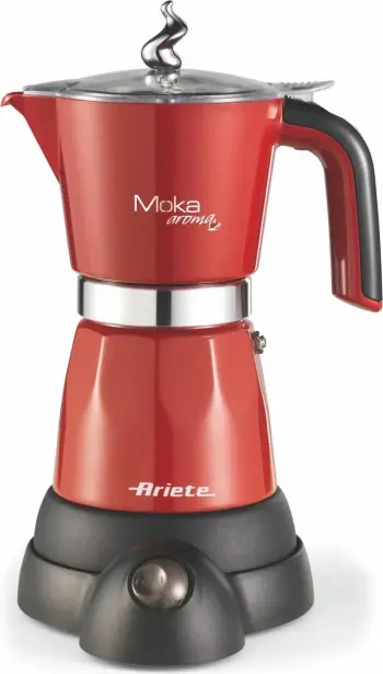 Aparat kafeje elektrik Ariete Mokina Grande 1368/06, 480W, i kuq