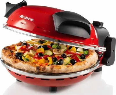 Furrë pica Ariete 0909, 30cm, 1200W, e kuqe - 2