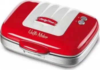 Makinë për waffle Ariete, 700 W, 25 x 21 x 9.5 cm, e kuqe