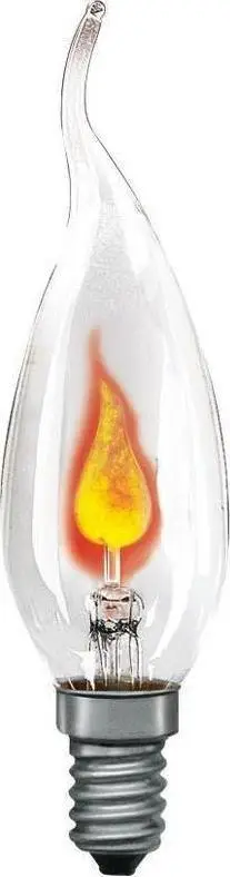 Llambë dekorative Paulmann Flame Cosylight, E14, 3W, qiri transparente