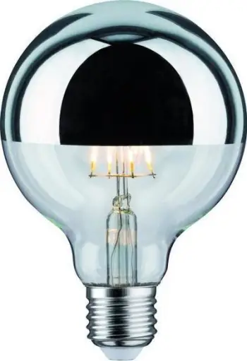 Poç elektrik Paulmann LED G95, 6.5W, i argjendtë