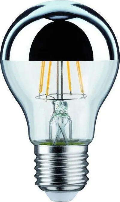Poç elektrik Paulmann, LED, E27, 2700K, 6.5W, i argjendtë - 2