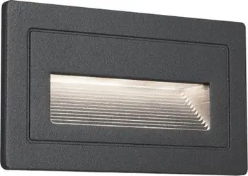 Dritë muri Paulmann 94383, LED i integruar, 3000K, IP44, e zezë