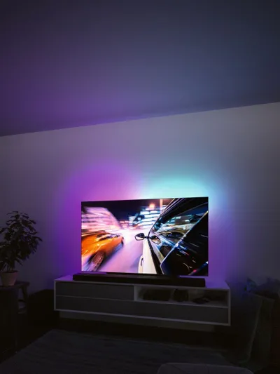 Shirit LED Paulmann 78882, për TV 75", RGB Dynamic Rainbow, USB, i zi - 3