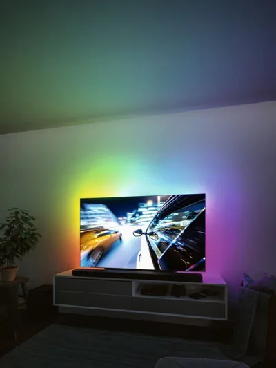 Shirit LED Paulmann 78882, për TV 75", RGB Dynamic Rainbow, USB, i zi - 4