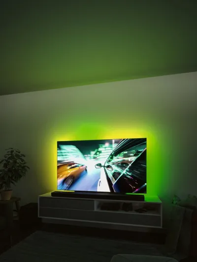 Shirit LED Paulmann 78882, për TV 75", RGB Dynamic Rainbow, USB, i zi - 5