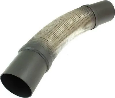Lidhës auspuhi TurboWorks Flex, 63x300mm, inox, argjendtë - 2