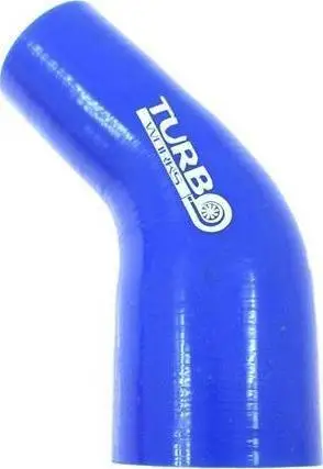 Lidhëse silikoni TurboWorks 45°, 57-70mm, blu