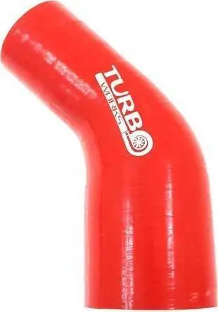 Reduksion silikoni TurboWorks 45°, 57 70mm, i kuq