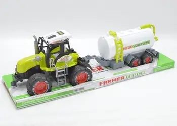 Lodër traktor Trifox me rimorkio cisternë, për fëmijë, shumëngjyrëshe