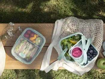 Enë kuzhine Curver Lunch Kit, drejtkëndore, me kapak, transparente