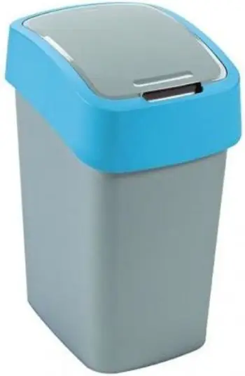 Kosh mbeturinash Curver Pacific Flip (CUR000228), 10L, i hirtë/i kaltër