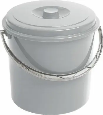 Kovë Curver, me kapak, 16L, e hirtë