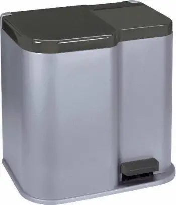 Kosh mbeturinash Curver, 21L, i hirtë/i zi