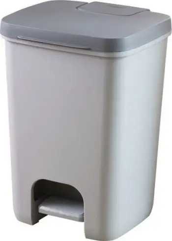 Kosh i mbeturinave Curver Essentials, 40 l, i hirtë
