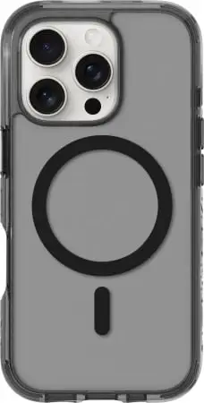 Mbështjellës LAUT Crystal Matter X për iPhone 16 Pro Max, MagSafe, i tejdukshëm/zi