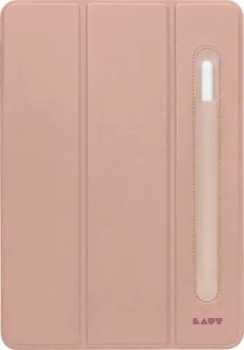 Mbështjellës LAUT Huex Folio për iPad Pro 12.9" 4/5/6G, me mbajtëse për Apple Pencil, Rozë