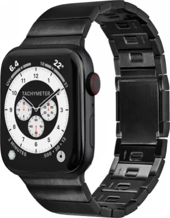Rrip metalik për Apple Watch LAUT LINK 2.0, 42/44/45/49 mm, i zi