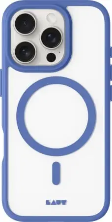 Mbështjellës LAUT Huex ProtectMagSafe për iPhone 16 Pro, kaltër