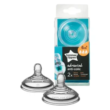 TT TEAT Silikon për shishe ANTI COLIC PLUS 6+ FAST FLOW 2/1