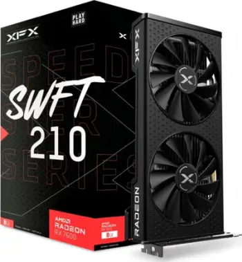 Kartelë grafike XFX SPEEDSTER SWFT 210, AMD Radeon RX 7600, 8GB, Core i3 Edition