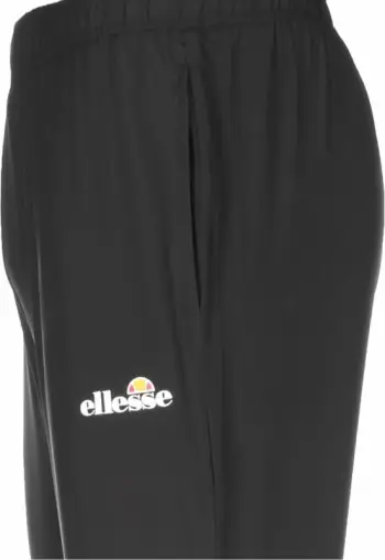 Pantallona sportivë Ellesse Ezio Track Pant, poliester, për meshkuj, të zinj