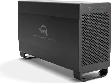 Kasë e jashtme OWC Mercury Elite Pro Dual, Thunderbolt 3 dhe USB 3.1 Gen. 1, e zezë - 1