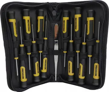 Set kaçavidash mikro Proxxon, 13 pjesë, me kuti, shumëngjyrësh