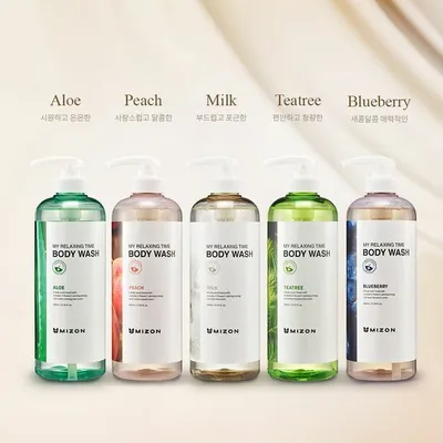 Xhel dushi Mizon Peach My Relaxing Time, 800 ml - 2