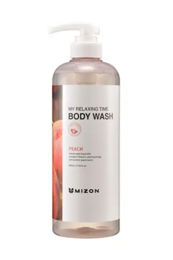 Xhel dushi Mizon Peach My Relaxing Time, 800 ml